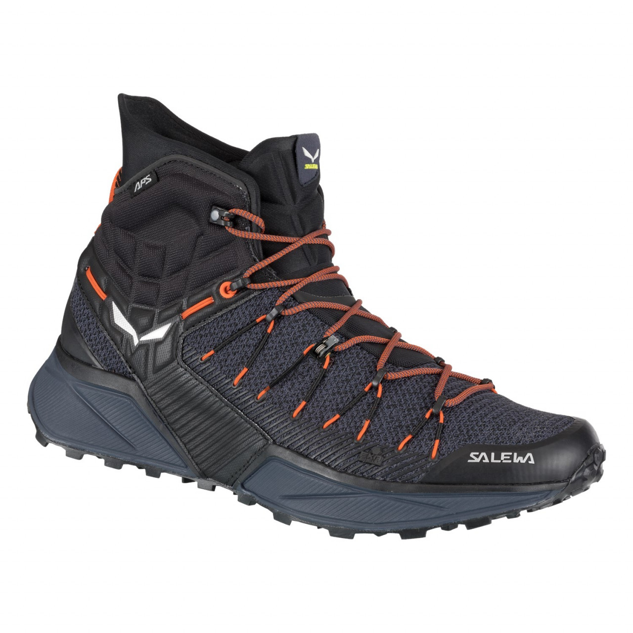 Zapatillas De Montaña Hombre Chile - Salewa Dropline Mid - Negras/Azules - SHMX-87162